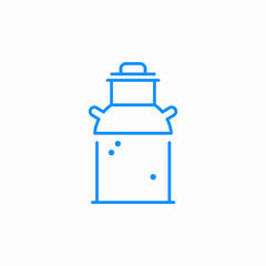 milk churn icon sign vector