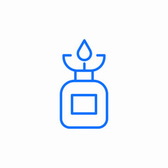 oil lamp flame icon sign vector