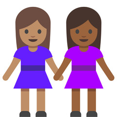 Girls in Colorful Dresses