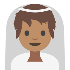 Person in Arabic Clothing – Medium-Dark Skin Tone
