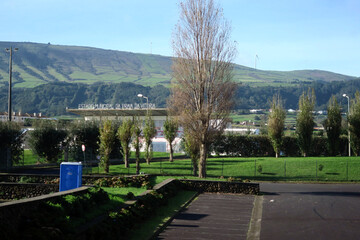 Terceira Island, Portugal. Estádio Muncipal da Praia da Vitória