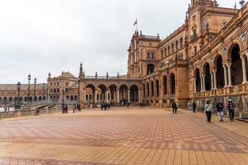 Fototapeta premium the Plaza de Espana in Sevilla Spain 