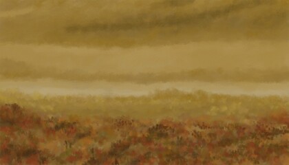 Landscape Painting - digital painting. The picture is painted by hand on a tablet.  © neurostructure