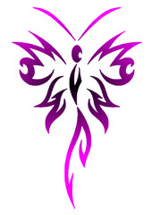 Pretty purple butterfly pattern or logo design image