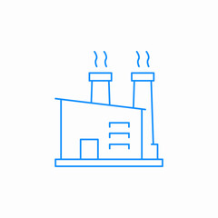 factory smoke icon sign vector
