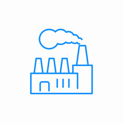 Obraz premium industrial pollution icon sign vector