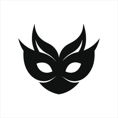  Elegant Masquerade Mask Logo Silhouette Vector