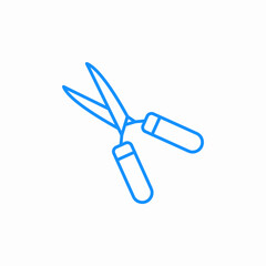 open shears icon sign vector