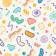 Colorful Abstract Hand-Drawn Pattern