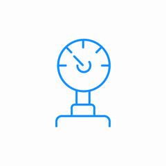 pressure gauge icon sign vector