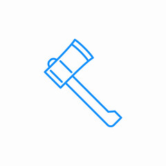 small axe icon sign vector