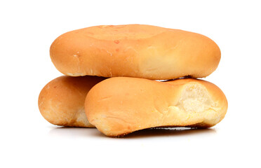 Breads isolated on white background
