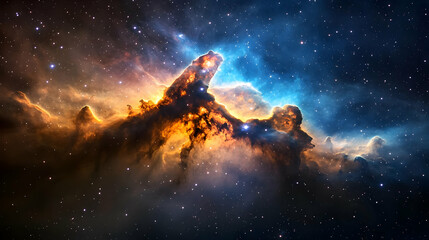 Fototapeta premium Colorful Nebula In Deep Space