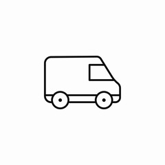 delivery van icon sign vector