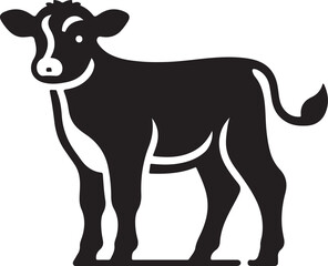 cow cartoon isolated on white