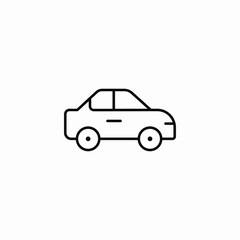 generic car icon sign vector