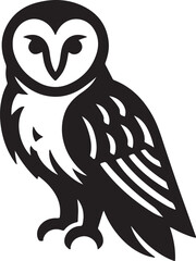 owl on a white background