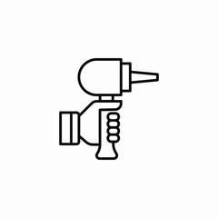 spray gun lineart icon sign vector