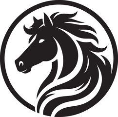 horse head silhouette