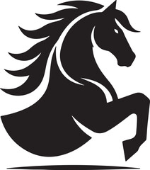 horse silhouette vector