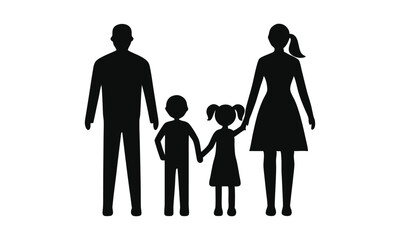 happy family silhouette collection