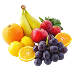 Colorful fruit collection