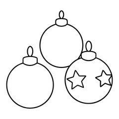 Obraz premium coloring book for 2 years baby Three big ornaments with shapes on white background.