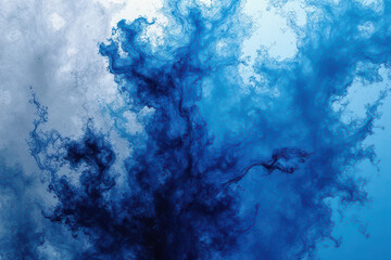 Obraz premium Mesmerizing Ink in Water: Close-Up Experimental Photography of Swirling Colors