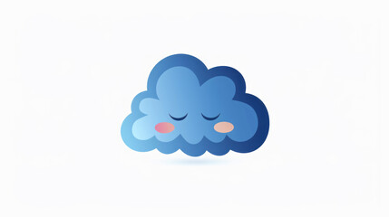 Clean Cloud Logo for Innovative AI Company 'Fluffy Clouds'