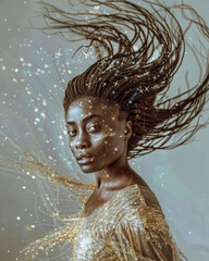 Cosmic Afro Inspiration Celebrating African Beauty and Universe