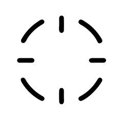 loading progress icon for system processing and task execution - flat stroke icon for apps and websites
