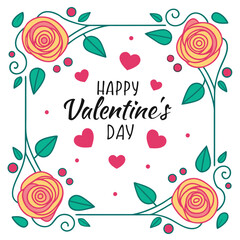 Floral Valentine's Day Greeting