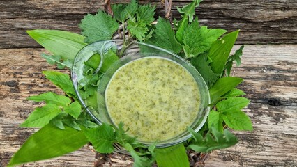  Maundy Thursday soup , wild herbs open up spring