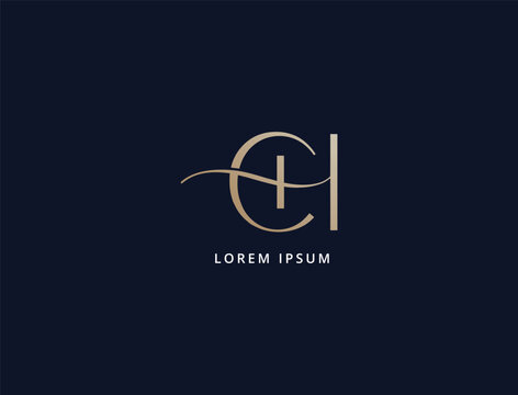 letter ch luxury brand logo design, hc lettering, xl logo design, business corporate branding indentity ch logo