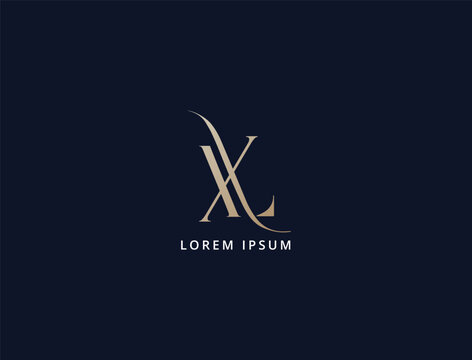letter lx luxury brand logo design, ih lettering, xl logo design, business corporate branding identity lx logo
