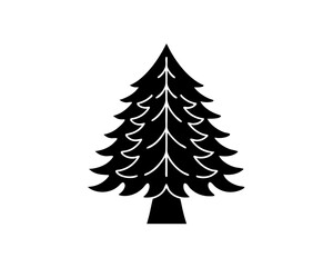 Obraz premium creative details Pine Tree Icon Vector Illustration