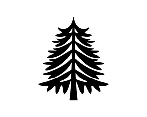 Obraz premium creative details Pine Tree Icon Vector Illustration