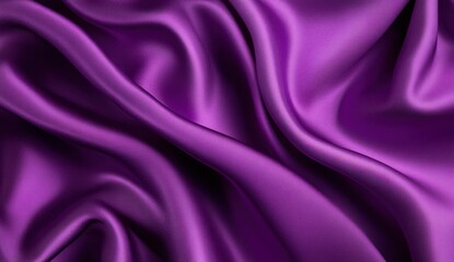 Purple fabric with soft folds and shadows creating a luxurious texture.