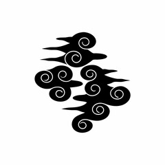 creative Silhouette fog Icon Vector Illustration