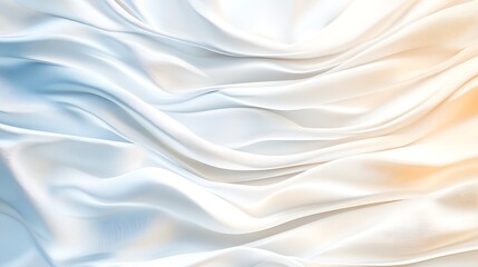 Obraz premium Soft White and Light Blue Fabric Texture with Gentle Waves and Fluid Movement