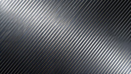 Obraz premium Metallic Ribbed Texture Background. Diagonal Steel Pattern Design. Shiny Industrial Metal Surface.