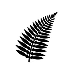 creative details Fern Leaf Icon Vector Illustration