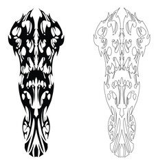 tribal tattoos, ornament shapes, tribal design sign symbols