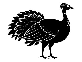 Wild Turkey Silhouette Vector | Turkey SVG Icon for Thanksgiving Crafts, Shirts, Mugs & Decorations