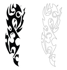 tribal tattoos, ornament shapes, tribal design sign symbols