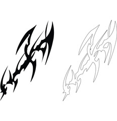 tribal tattoos, ornament shapes, tribal design sign symbols