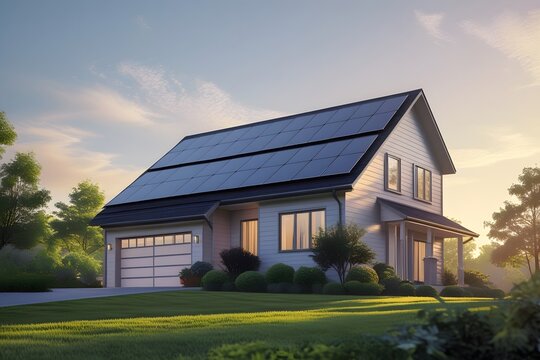 Modern Two-Story Suburban House 
Contemporary Residential Architecture