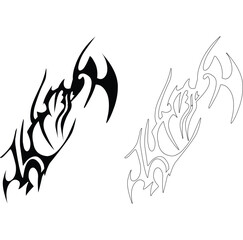 tribal tattoos, ornament shapes, tribal design sign symbols
