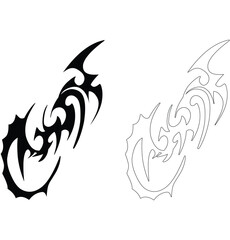tribal tattoos, ornament shapes, tribal design sign symbols