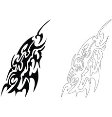 tribal tattoos, ornament shapes, tribal design sign symbols